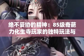 绝不妥协的精神：85级奇葩力化生寺玩家的独特玩法与装备展示