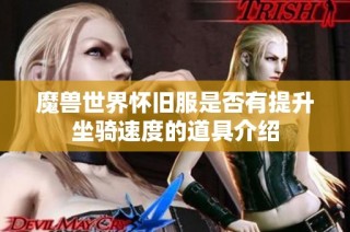 魔兽世界怀旧服是否有提升坐骑速度的道具介绍