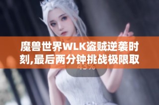 魔兽世界WLK盗贼逆袭时刻,最后两分钟挑战极限取得胜利