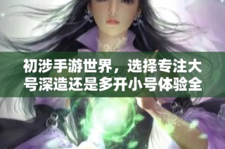 初涉手游世界，选择专注大号深造还是多开小号体验全职业技能？