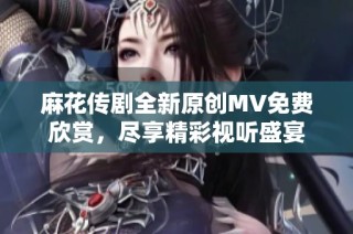 麻花传剧全新原创MV免费欣赏，尽享精彩视听盛宴