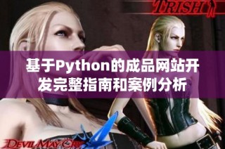 基于Python的成品网站开发完整指南和案例分析