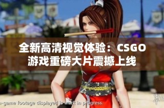 全新高清视觉体验：CSGO游戏重磅大片震撼上线