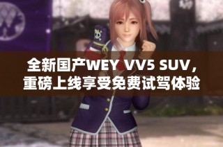 全新国产WEY VV5 SUV，重磅上线享受免费试驾体验