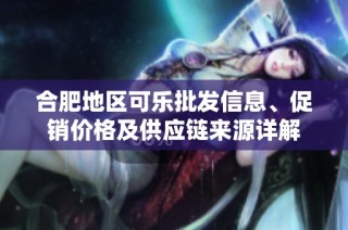 合肥地区可乐批发信息、促销价格及供应链来源详解