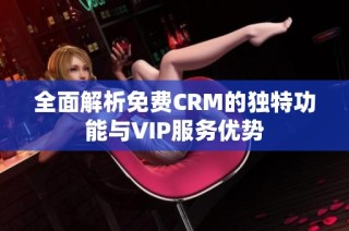 全面解析免费CRM的独特功能与VIP服务优势