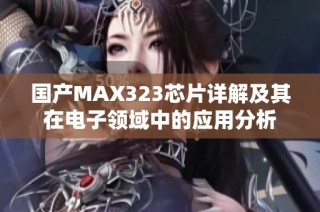 国产MAX323芯片详解及其在电子领域中的应用分析