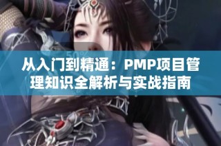 从入门到精通：PMP项目管理知识全解析与实战指南