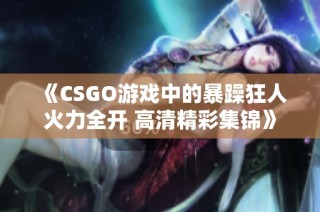 《CSGO游戏中的暴躁狂人火力全开 高清精彩集锦》