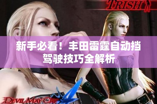 新手必看！丰田雷霆自动挡驾驶技巧全解析