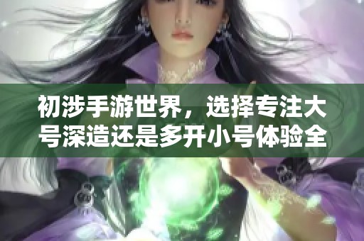 初涉手游世界，选择专注大号深造还是多开小号体验全职业技能？