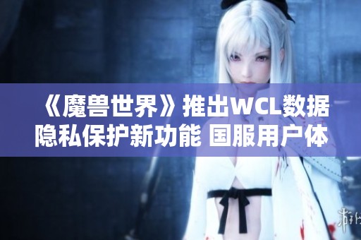 《魔兽世界》推出WCL数据隐私保护新功能 国服用户体验领先全球