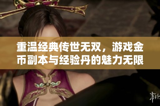 重温经典传世无双，游戏金币副本与经验丹的魅力无限
