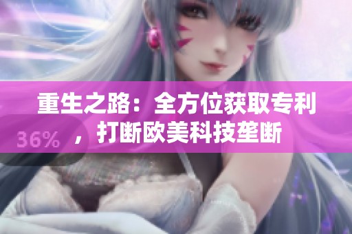 重生之路：全方位获取专利，打断欧美科技垄断