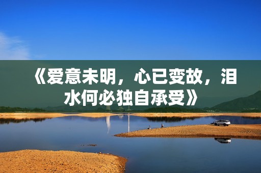 《爱意未明，心已变故，泪水何必独自承受》