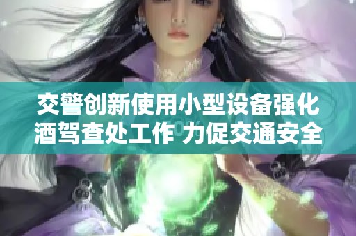 交警创新使用小型设备强化酒驾查处工作 力促交通安全