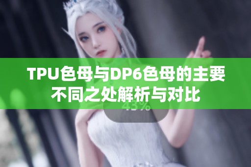 TPU色母与DP6色母的主要不同之处解析与对比