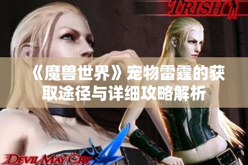 《魔兽世界》宠物雷霆的获取途径与详细攻略解析