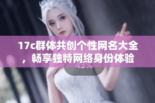 17c群体共创个性网名大全，畅享独特网络身份体验