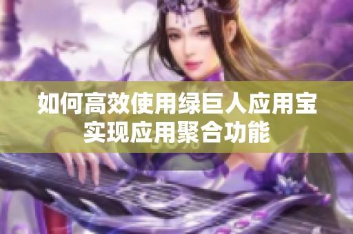 如何高效使用绿巨人应用宝实现应用聚合功能