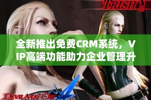 全新推出免费CRM系统，VIP高端功能助力企业管理升级