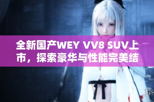 全新国产WEY VV8 SUV上市，探索豪华与性能完美结合之路