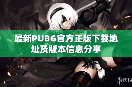 最新PUBG官方正版下载地址及版本信息分享