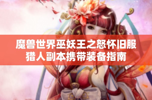 魔兽世界巫妖王之怒怀旧服猎人副本携带装备指南