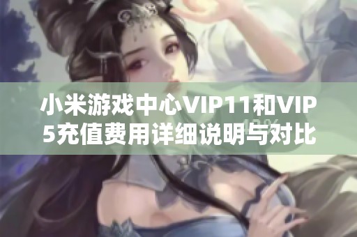 小米游戏中心VIP11和VIP5充值费用详细说明与对比分析