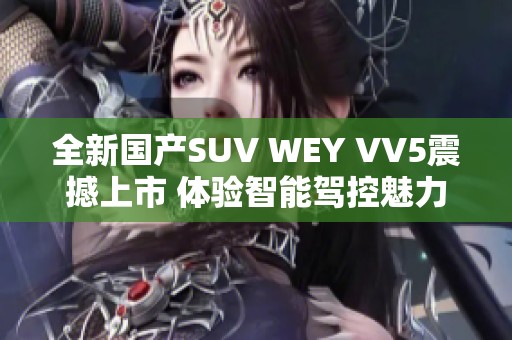 全新国产SUV WEY VV5震撼上市 体验智能驾控魅力