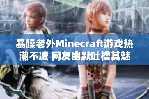 暴躁老外Minecraft游戏热潮不减 网友幽默吐槽其魅力所在