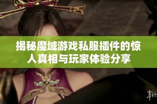 揭秘魔域游戏私服插件的惊人真相与玩家体验分享