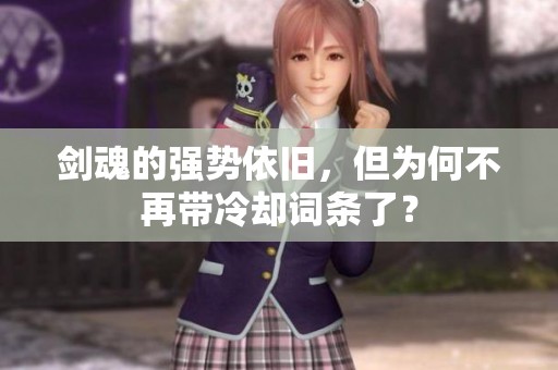 剑魂的强势依旧，但为何不再带冷却词条了？