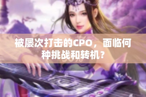 被屡次打击的CPO，面临何种挑战和转机？