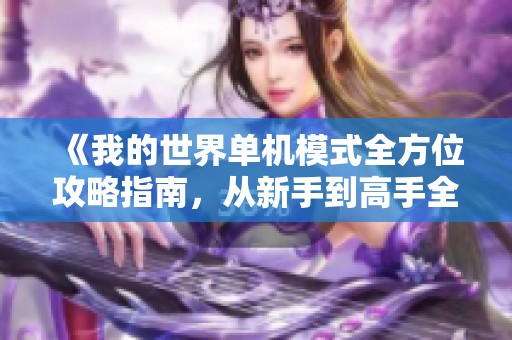 《我的世界单机模式全方位攻略指南，从新手到高手全面解析》