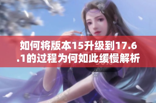 如何将版本15升级到17.6.1的过程为何如此缓慢解析