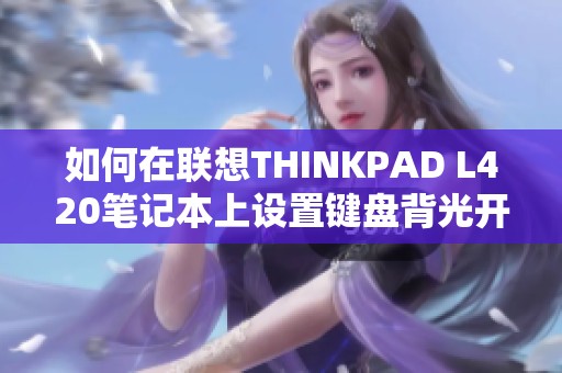 如何在联想THINKPAD L420笔记本上设置键盘背光开关？