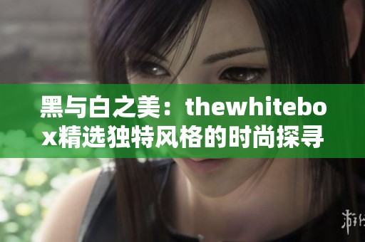 黑与白之美：thewhitebox精选独特风格的时尚探寻