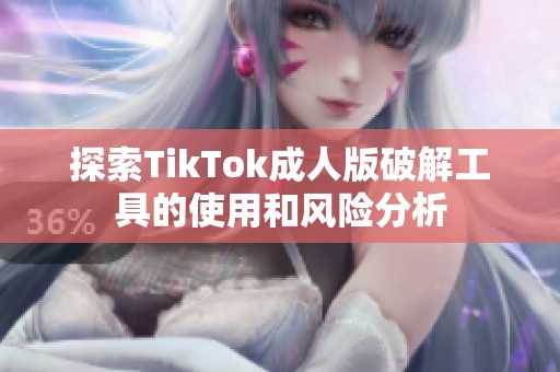 探索TikTok成人版破解工具的使用和风险分析