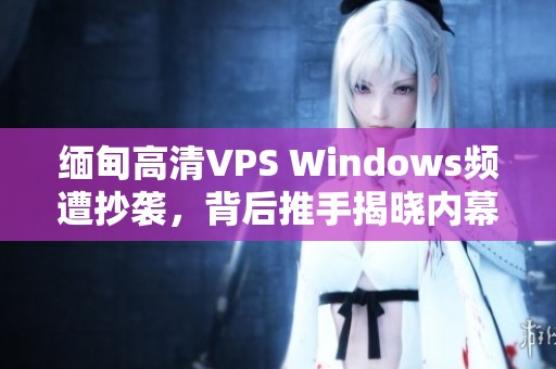 缅甸高清VPS Windows频遭抄袭，背后推手揭晓内幕