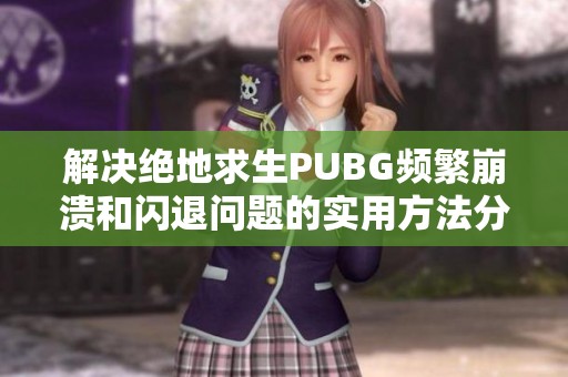 解决绝地求生PUBG频繁崩溃和闪退问题的实用方法分享