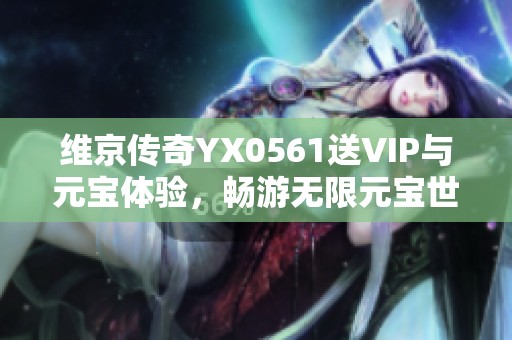 维京传奇YX0561送VIP与元宝体验，畅游无限元宝世界