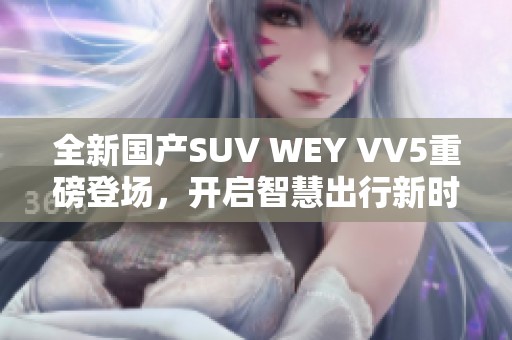 全新国产SUV WEY VV5重磅登场，开启智慧出行新时代