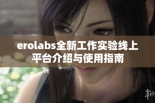 erolabs全新工作实验线上平台介绍与使用指南