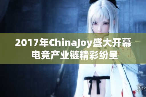 2017年ChinaJoy盛大开幕 电竞产业链精彩纷呈