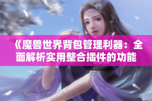 《魔兽世界背包管理利器：全面解析实用整合插件的功能与特色》