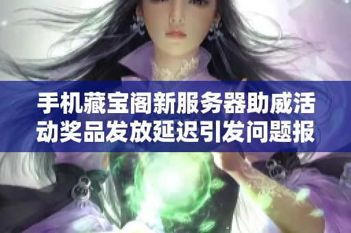 手机藏宝阁新服务器助威活动奖品发放延迟引发问题报告