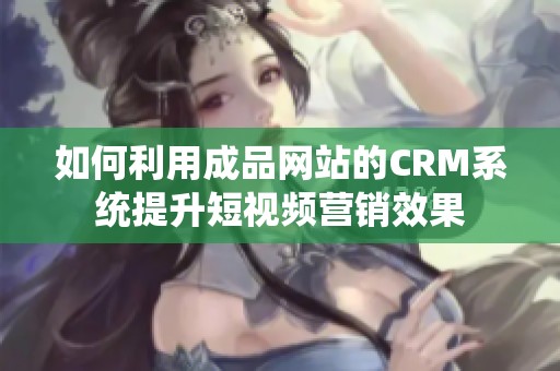 如何利用成品网站的CRM系统提升短视频营销效果