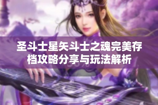 圣斗士星矢斗士之魂完美存档攻略分享与玩法解析