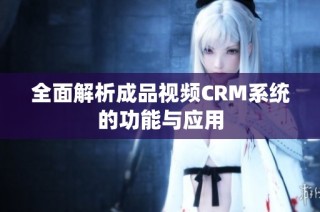 全面解析成品视频CRM系统的功能与应用